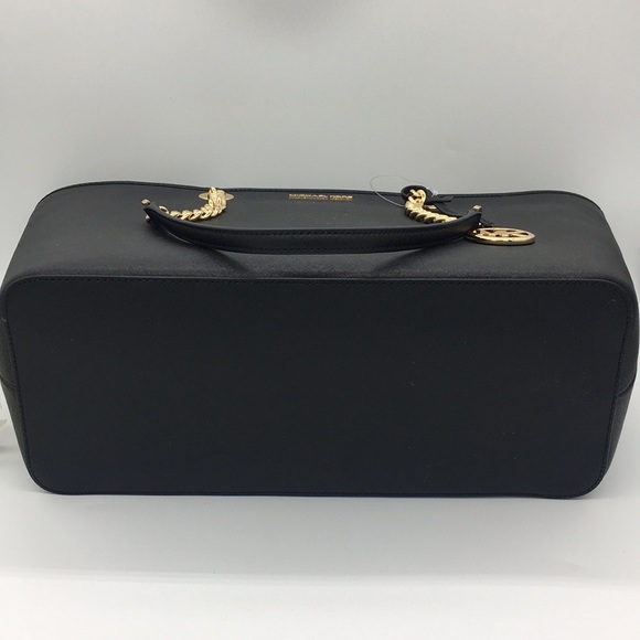 MICHAEL KORS SHANIA LARGE EW CHAIN TOTE BLACK - Picture 5 of 8